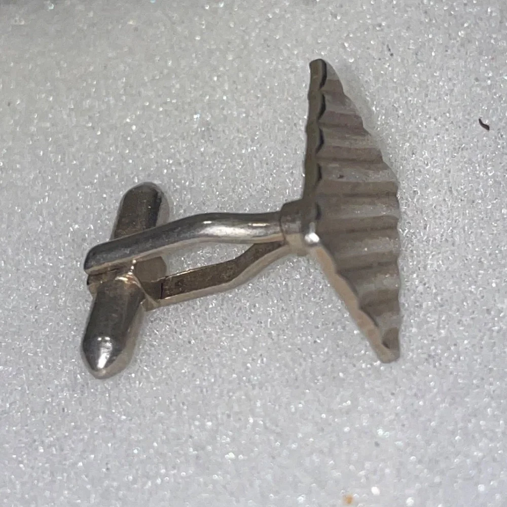 Replacement Lost SINGLE‎ Vintage Cuff Link Blue Stone & Silver